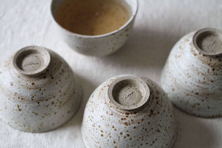 Tea Bowls, handmade stoneware, for Zen Tea Ceremony