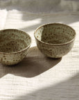 Tea Bowls, handmade stoneware, for Zen Tea Ceremony (white jade)