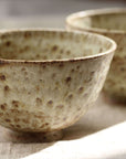 Tea Bowls, handmade stoneware, for Zen Tea Ceremony (white jade)