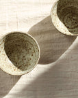 Tea Bowls, handmade stoneware, for Zen Tea Ceremony (white jade)