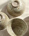 Tea Bowls, handmade stoneware, for Zen Tea Ceremony (white jade)